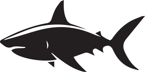 Shark silhouette vector EPS