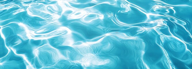 Obraz premium Blue water texture, blue mint water surface. abstract blue color water wave