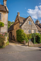 Castle Combe, England - August 24 2024 "The most beautiful town in Cotswolds"