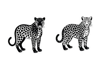 leopard vector illustration