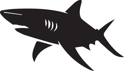 Obraz premium Shark silhouette vector EPS