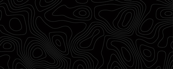 Wavy Contour Line Map A Black and White Topographic Illustration with Altitude Patterns and Geometric Grid Design for Hiking and Sport Stories
