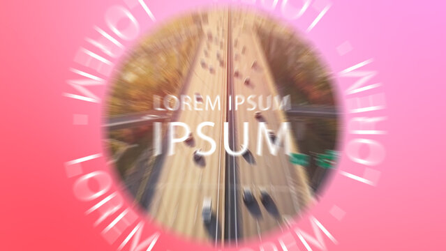Circular Text Media Horizontal Vertical Slideshow 309
