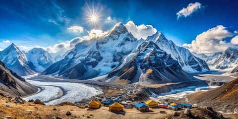 Breathtaking View Mount Everest Base