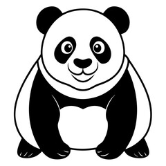 panda bear with a gift