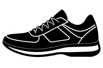  Shoes icon silhouette vector illustration on white background.