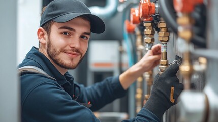 young apprentice plumber honing soldering skills under supervision, participating in hands-on training and technical education for plumbing industry expertise