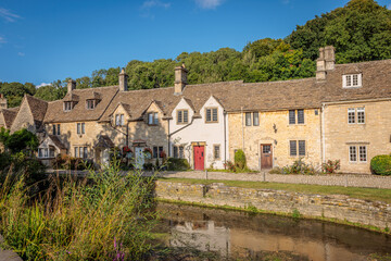 Castle Combe, England - August 24 2024 "The most beautiful town in Cotswolds"