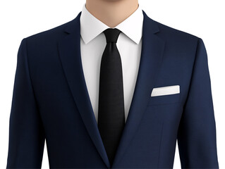 a close up of a suit