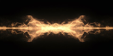 surreal burning flames with abstract glow on a black background, featuring dynamic fire motion, flickering sparks, and intense heat for a dramatic effect