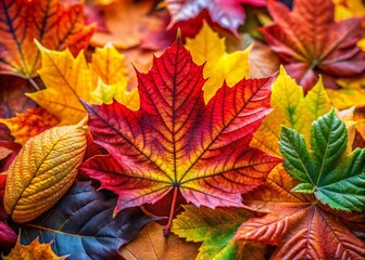 Cheerful Autumn Greetings with Colorful Leaves and Warm Tones Celebrating the Fall Season Ahead