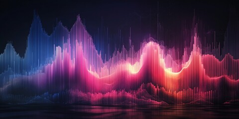 digital business analytics with stock performance charts, histogram diagrams, and financial statistic bars, creating a data-driven infographic on an abstract background