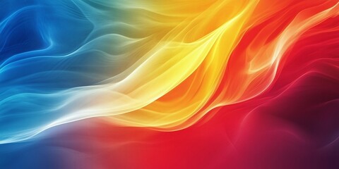 Obraz premium creative and colorful abstract gradient background with green, blue, red, and yellow hues, offering a seamless blend and stylish aesthetic for modern digital designs