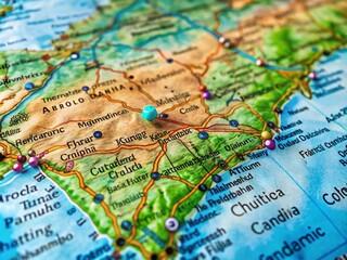 Detailed Map of North Carolina Featuring Major Cities, Highways, and Natural Landmarks for Reference