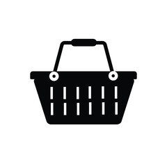 Shopping basket - vector icon. shopping basket glyph icon. busket icon/logo.