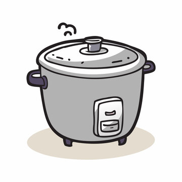 recommend clip art: Rice cooker cartoon vector illustration (1)
