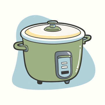 recommend clip art: Rice cooker cartoon vector illustration (6)