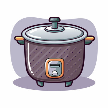 recommend clip art: Rice cooker cartoon vector illustration (8)