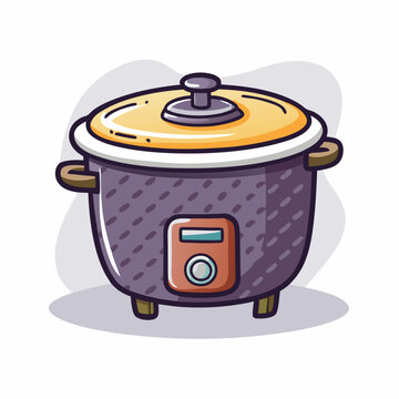 recommend clip art: Rice cooker cartoon vector illustration (9)