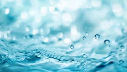 Light blue abstract waves create a flowing tunnel. Slight waves, smooth bokeh, and texture in this calming background design.