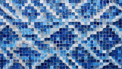 Fototapeta premium blue mosaic background