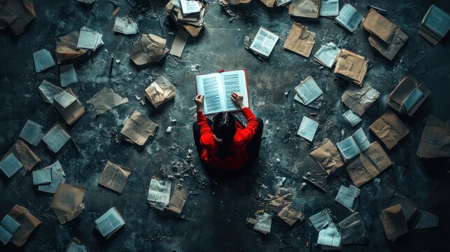 an alegorical conceptual ultrarealistic photography about PMP Certification
