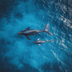 Fototapeta premium whale in the ocean