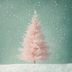 Christmas tree with snowflakes
