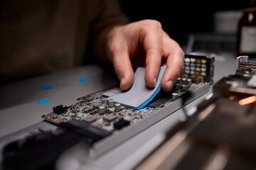 Hand Repairing a Graphics Card through the Application of Thermal Paste for Better Performance