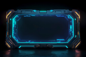 Transformers-themed Game: Sleek and High-Tech Pop-Up Background Frame