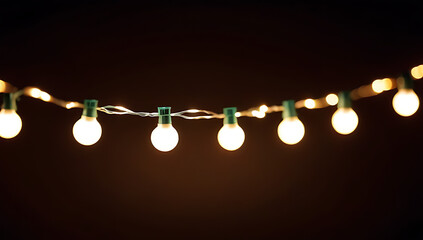 christmas lights border twinkling softly creating festive atmosphere