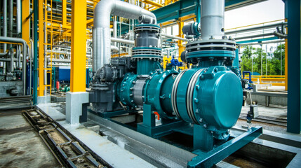 Innovative asynchronous electric motor-driven pump at an oil refinery for seamless liquid transfer