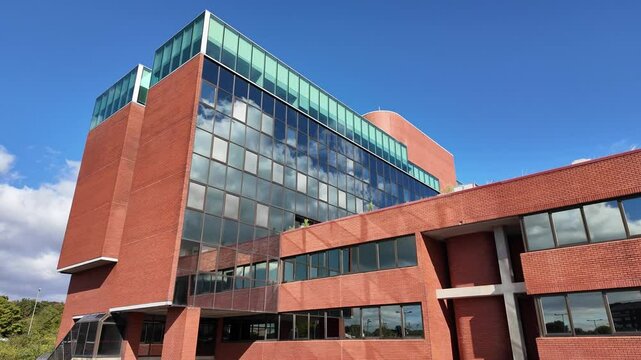 Basingstoke Hampshire England UK. 01.10.2024. Video.  Modern office premises in the business district of Basingstoke United Kindom.