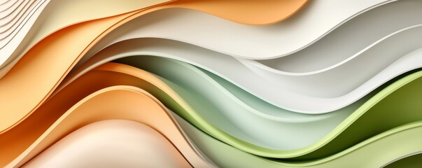 A colorful abstract wallpaper background illustration featuring organic lines (Stock)