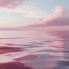 Obraz premium Light pink background, dream, Clear water
