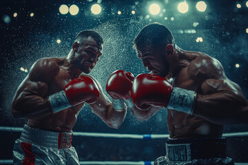 Intense Boxing Championship: Raw Power and Fierce Competition in the Ring