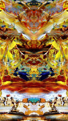 Abstract background wallpaper. Ethnic pattern. Mixtures of oil paint. Trendy hand painting canvas. Wall decor and Wall art prints Idea. 3D Texture. Art object