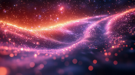 Obraz premium Immersive Innovation: Aerial Views of a Futuristic Digital Festival with Holograms and Augmented Reality Experiences