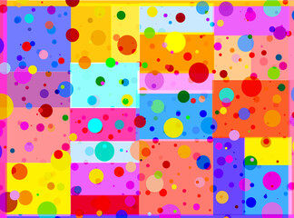 Colorful Festive Shapes in Christmas Tones