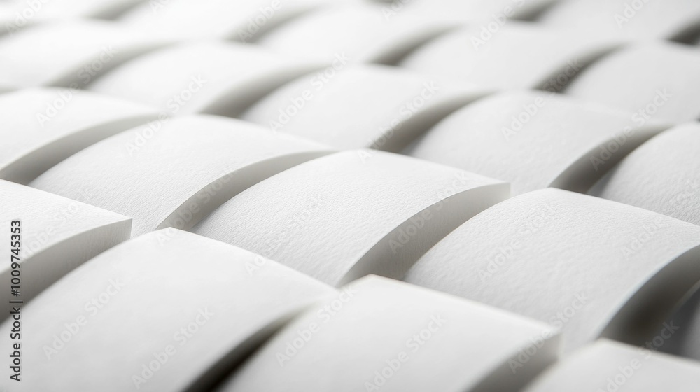 Poster abstract geometric patterns with three-dimensional white structures