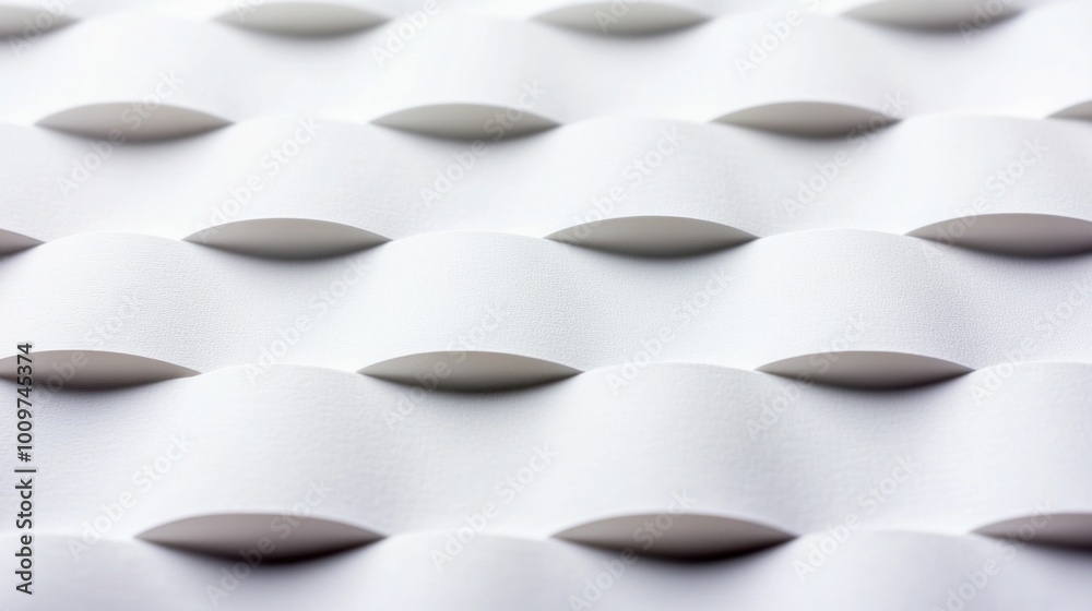 Poster abstract geometric patterns with three-dimensional white structures