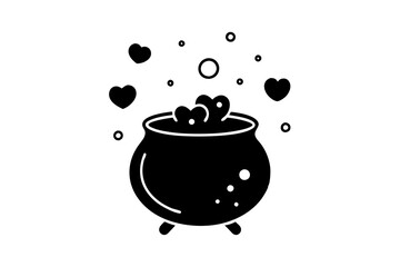 Potion bottles with magic elixir and tags, cartoon glass flasks with clover, snowflake, fire, skull, flash, heat and unknown witch poisons. Ui game assets, alchemy vials Vector illustration, icons set