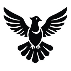 Obraz premium Pigeon Silhouette