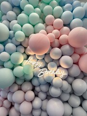 Happy birthday balloons