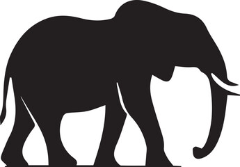 Fototapeta premium Elephant silhouette vector EPS 