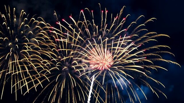 Happy new years eve fireworks
