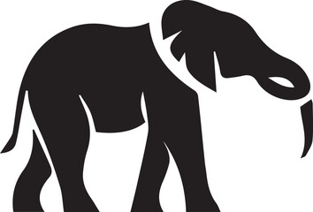 Fototapeta premium Elephant silhouette vector EPS 