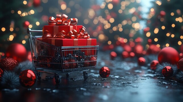 Black Friday Shopping Background Ideal for Promotions and Sales Events