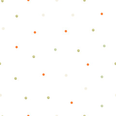 Neutral polka dot seamless pattern