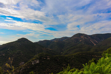 View of the sea from the mountain, Sardinia